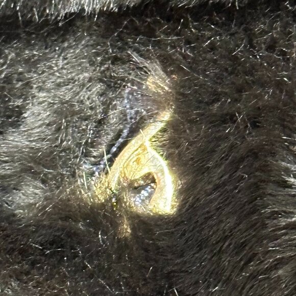 Baby Phat Vintage Y2K Faux Fur Brown Bomber Jacket Hood Coat Lined Pockets 2XL - Picture 11 of 13